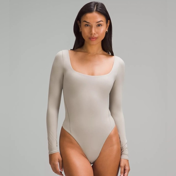 lululemon athletica Tops - NWT Lululemon Wundermost Ultra-soft Nulu Square-Neck Long-Sleeve Bodysuit Size L